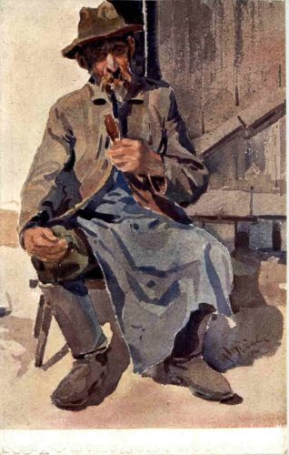 Künstler AK P. Pistelka - The Sketch