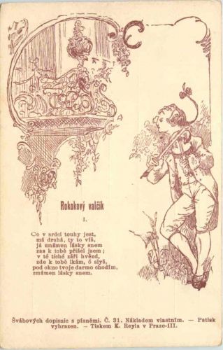 Svabovy Dopisnice - Rokokovy vlcik