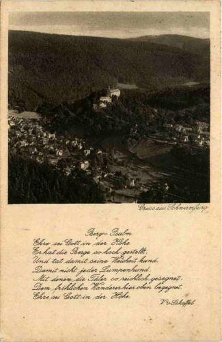 Schwarzburg i. Thür. Blick vom Trippstein