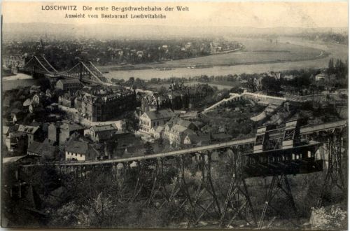 Dresden, -Loschwitz, Aussicht vom Restaurant Loschwitzhöhe