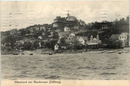 Hamburg, Elbestrand bei Blankenese Süllberg