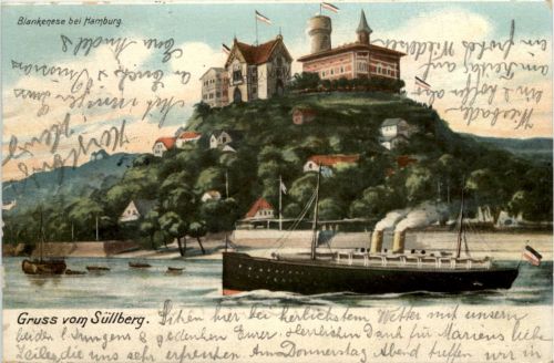 Hamburg, - Blankenese, Gruss vom Süllberg