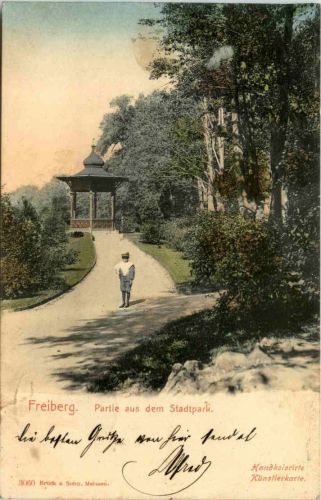Freiberg in Sachsen, Partie aus dem Stadtpark