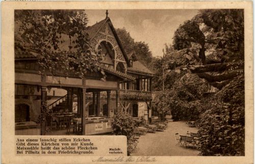 Dresden, Pillnitz, Maxmühle in dem Friedrichgrunde