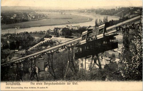 Dresden, Loschwitz, Die erste Bergschwebebahn der Welt