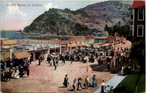 Street Scene in Avalon - California
