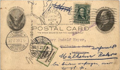 USA - Ganzsache 1907