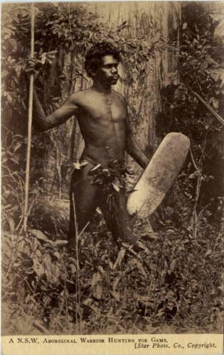 A NSW Aboriginal Warrior Hunting for Game