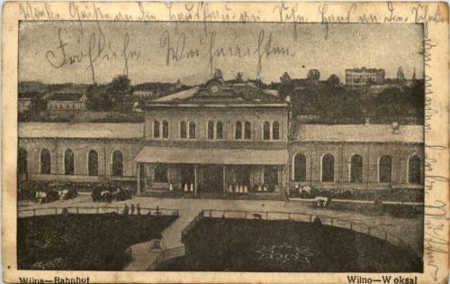 Wilna - Bahnhof - Feldpost K. B. Kavallerie Div