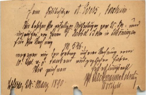 Ganzsache Lehrte 1890