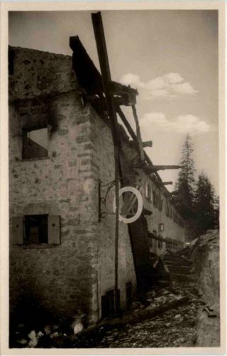 Ski und Berghütte am Schwarzenkopf abgebrannt 1927 - Schliersee