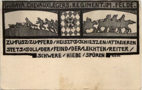 6. Bayr. Chevauxlegeres Regiment im Felde - Feldpost