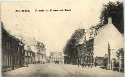 Dadizeele - Plaats en Gemeentehuis - Feldpost 54. Reservedivision
