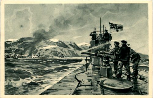 U-Boot-Tag 1917 - Künstler AK Willy Stöwer