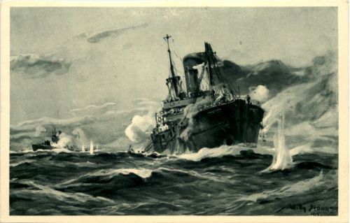 U-Boot-Tag 1917 - Künstler AK Willy Stöwer