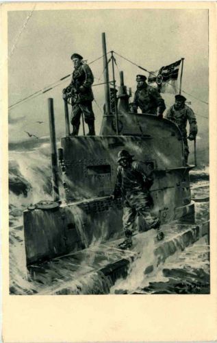 U-Boot-Tag 1917 - Künstler AK Willy Stöwer