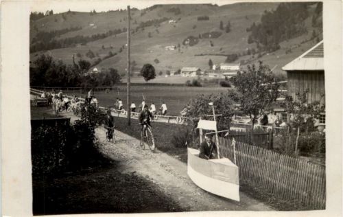 Fahrradfahrer - Einrad