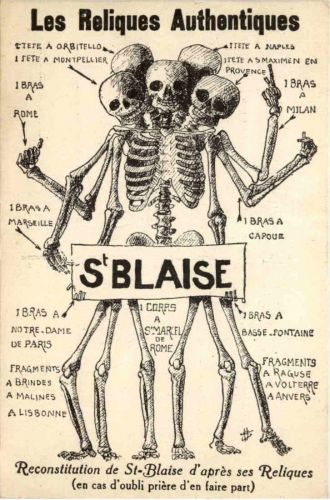 St. Blaise - Les Reliques Authentiques - Skelett
