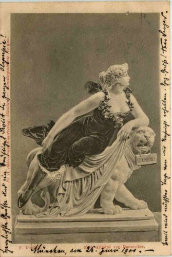 Künstler AK F. Doubek - FRau Adradne von Dannecker