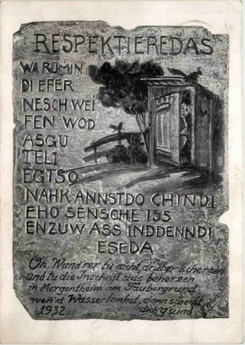 Bad Mergentheim - Humor 1932