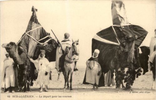 Sud Algerien - Le depart pour les courses