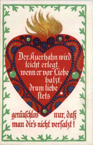 Herz mit Liebesspruch