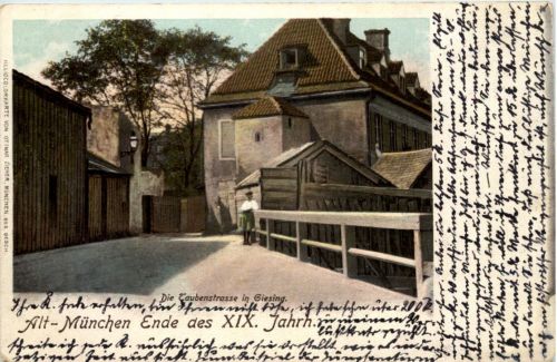 Alt-München Die Taubenstrasse in Giesing