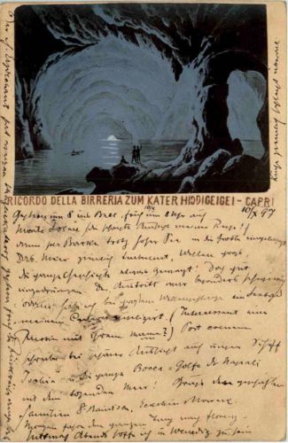 Capri - Ricorda della Birreria zum KAter Hiddigeigei 1897