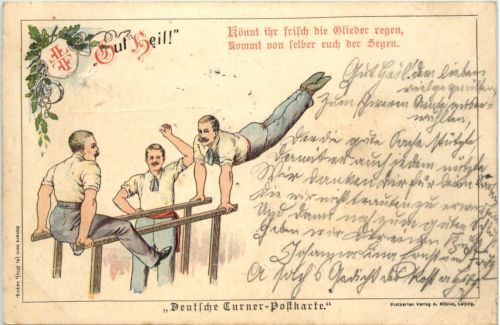 Deutsche Turner Postkarte - Gut Heil