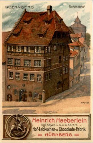 Nürnberg - Werbung Heinrich Haeberlein - Litho