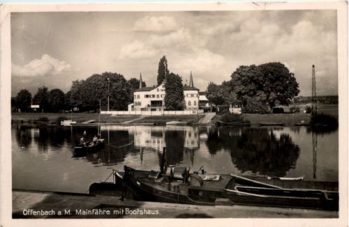Offenbach am Main - Mainfähre mit Bootshaus