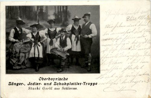 Oberbayrische Sänger Jodler und Schuhplattler Truppe - Schliersee