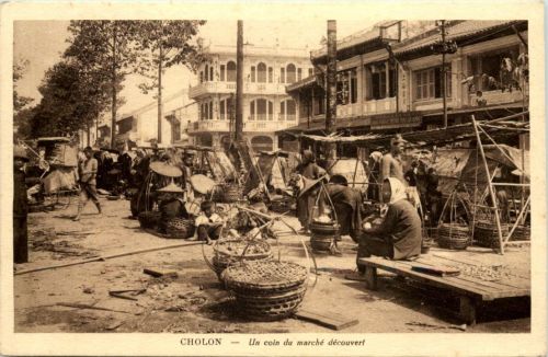 Cholon - un coin du marche decouvert