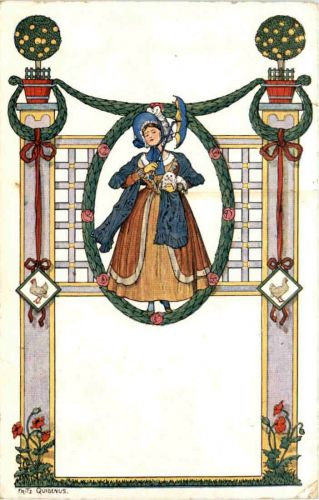Künstler AK Jugendstil - Fritz Quidenus