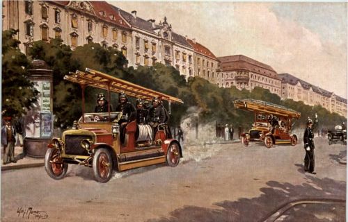 Feuerwehr - Künstler AK Willly Moralt