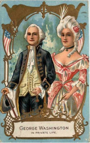 George Washington in Private Life - Prägekarte