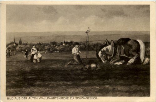 Bild aus der alten Wallfahrtskirche zu Schwanebeck