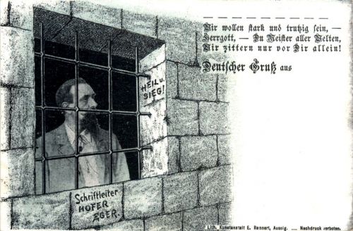Deutscher Gruss - Schriftleiter Hofer Eger