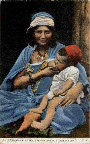 Femme Arabe et son Enfant