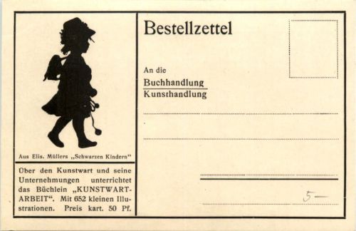 Kunstwart - Elis Müller - Schwarze Kinder