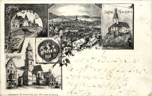 Gruss aus Cham 1896