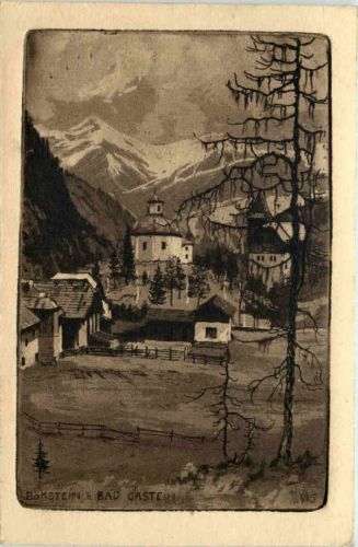 Bökstein bei Bad Gastein - Radierung