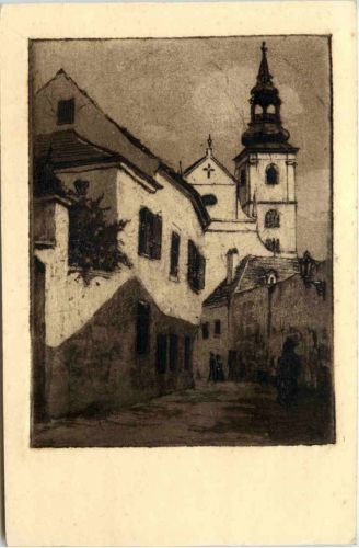 Krems a. D. Radierung