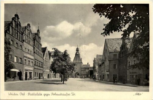 Weiden - Stadtplatz gegen Vohenstrausser Tor