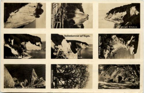 Stubbenkammer auf Rügen - Zerteilbare Postkarte