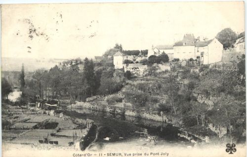 Cote-dòr - Semur, Vue prise du Pont Joly