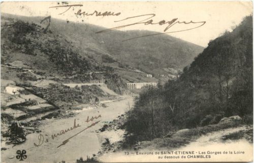 Saint-Ettiene, Les Gorges de la Loire au dessous de Chambles