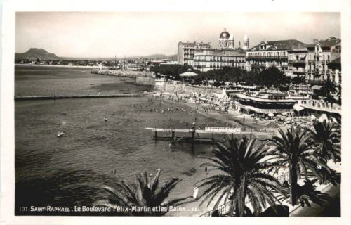 Saint-Raphael, La Boulevard Felix-Martin et les Bains