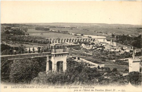Saint-Germain-En-Laye, Sommet de lÀscenseur et Panorama