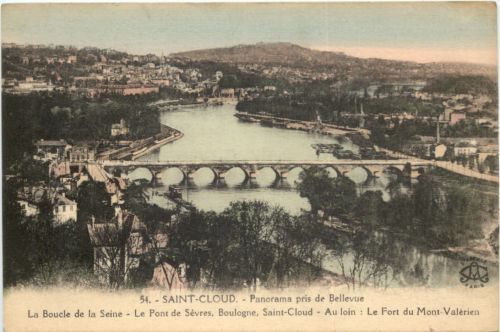 Saint-Cloud, Panorama pris de Bellevue